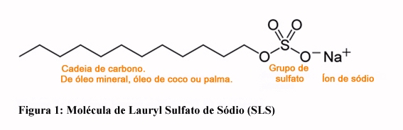 Molécula de Lauryl Sulfato de Sódio