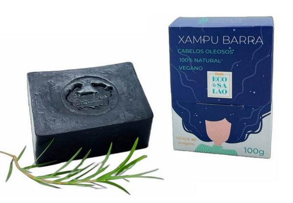 Xampu Detox Barra Caule ECOSALÃO | Argila Preta 100g