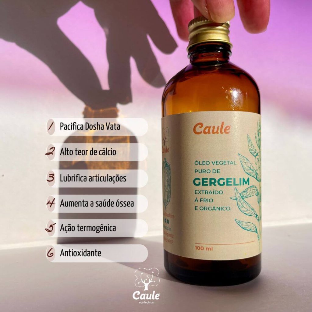Óleo de Gergelim para fazer Oleação Ayurveda.