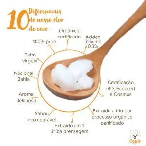 10 diferenciais do Óleo de coco orgânico da Caule.